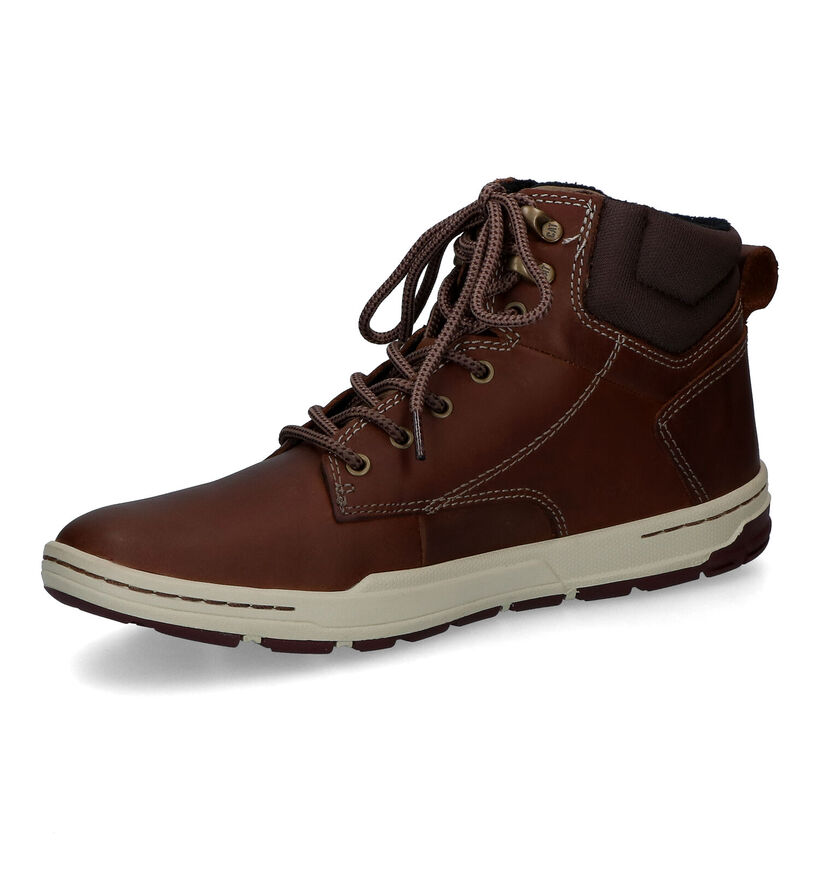 Caterpillar Colfax Bottines en Cognac pour hommes (329666) - pour semelles orthopédiques
