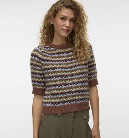 Vero Moda Pulls Marron/Rouge