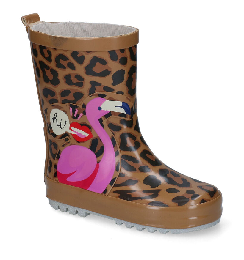 Go Banana's Flamingo Bottes de pluie en Beige pour filles (315338)