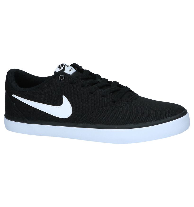 Zwarte Lage Skateschoenen Nike SB Check Solar in stof (238266)