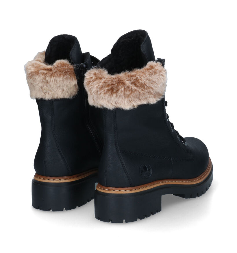 Rieker Boots à lacets en Noir pour femmes (347432)