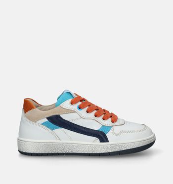 Rits/veterschoenen wit