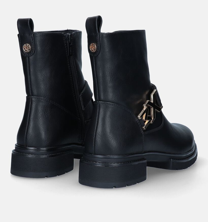 Mexx Mirthe Zwarte Biker boots voor dames (328111) - geschikt voor steunzolen