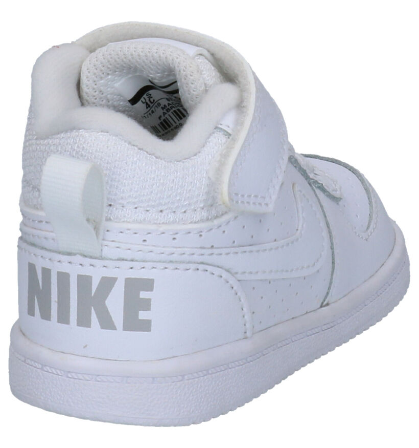 Nike Court Borough Zwarte Sneakers in kunstleer (293613)