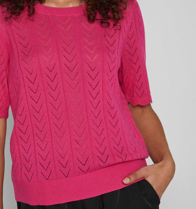 Vila Shelley Pull en Vert pour femmes (323694)
