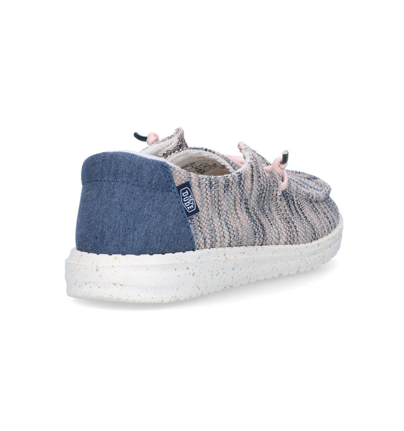 HEYDUDE Wendy Sox Blauwe Instappers voor dames (324950) - geschikt voor steunzolen
