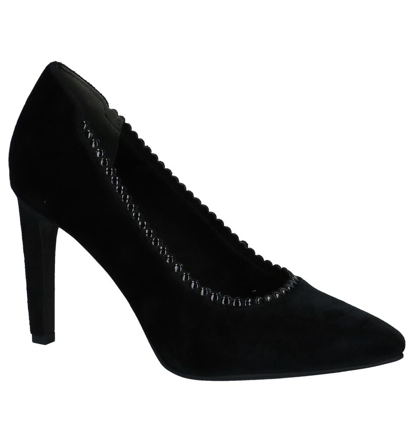 Zwarte Velours Pumps Youh! in velours (226303)