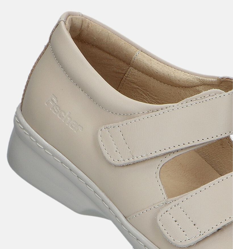 Fischer Beige Comfortschoenen voor dames (347137) - geschikt voor steunzolen
