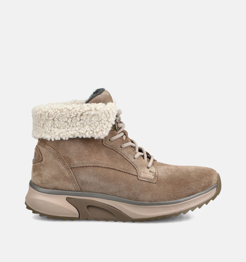 Gabor Rollingsoft Baskets en Taupe pour femmes (376951) - pour semelles orthop&eacute;diques