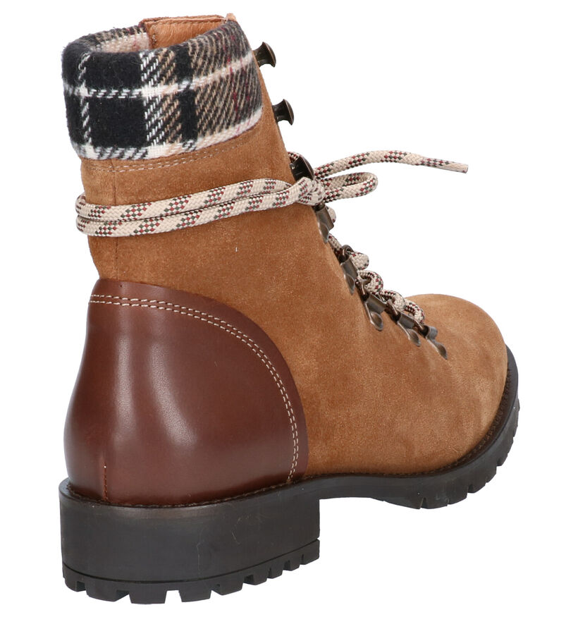 River Woods Sade Cognac Boots in daim (260307)