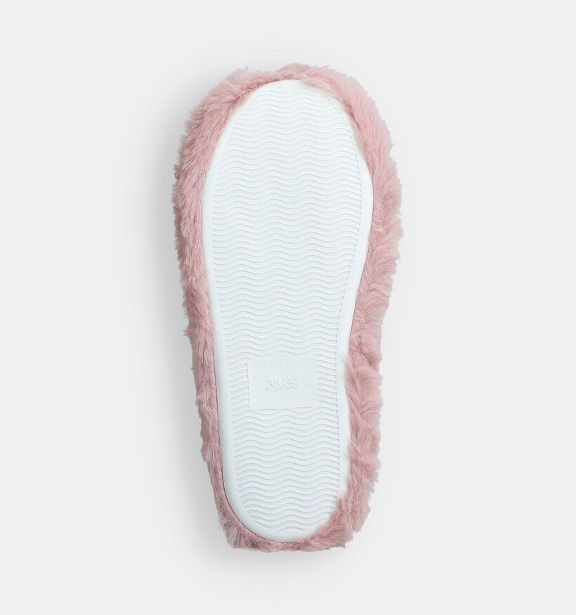 Torfs Home Hearts Pantoufles en Écru Torfs Home Hearts Pantoufles en Rose pour femmes (365848)