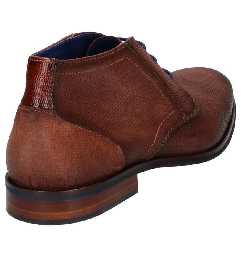 Braend Cognac Hoge Schoenen in leer (272567)