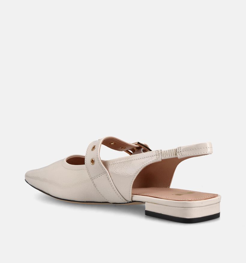 Nathan-Baume Ecru Slingback Ballerina's voor dames (372238)