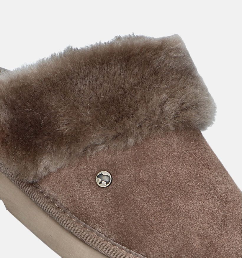 Warmbat Flurry Taupe Pantoffels voor dames (346208)