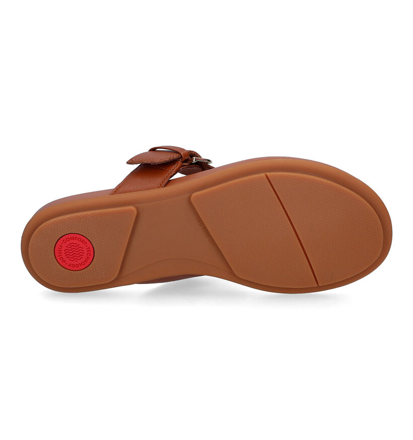 FitFlop Graccie Zwarte Teenslippers in leer (304869)