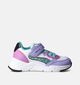 Geox Loftus Wit-Paarse Sneakers voor meisjes (356415) - geschikt voor steunzolen