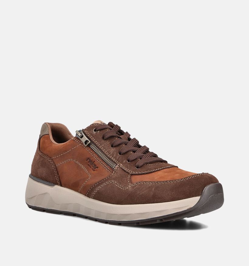 Rieker Donkerbruine Veterschoenen voor heren (360446)