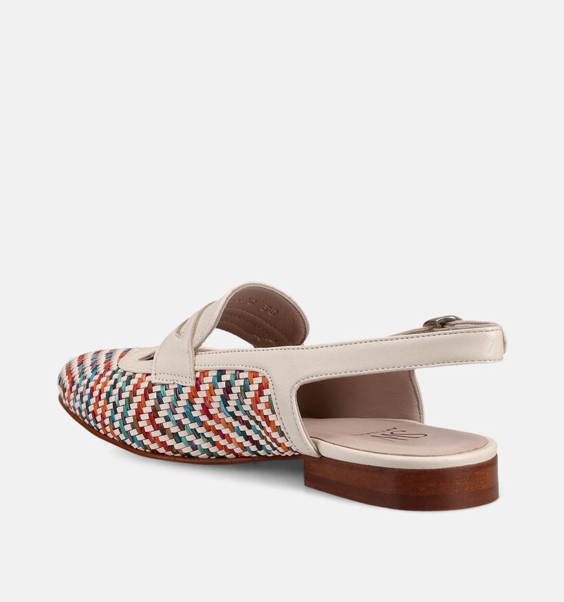 Softwaves Ballerines Slingback en Beige/Multi pour femmes (373388) - pour semelles orthop&eacute;diques