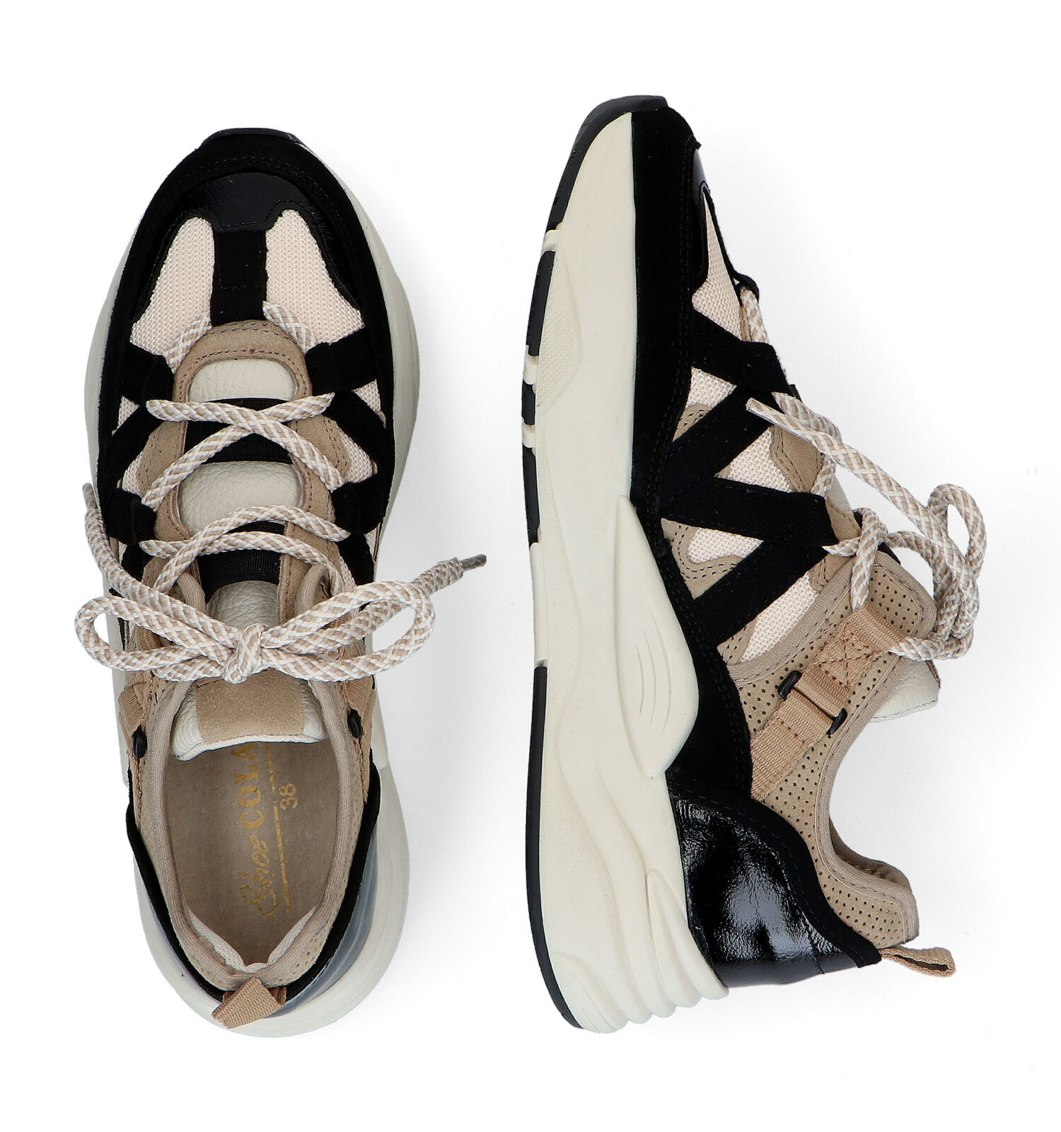 Shoecolate Beige Sneakers Dames Sneakers Online op TORFS.BE