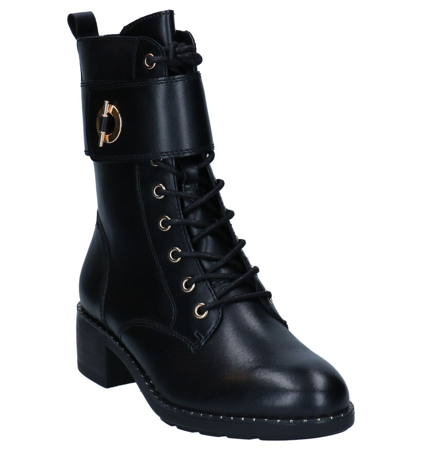 Tamaris Touch It Bottines en Noir en cuir (296787)