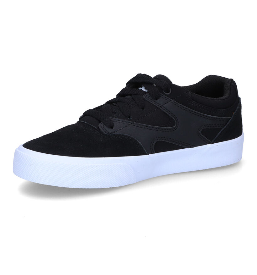 DC Shoes Kalis Vulc Zwarte Sneakers voor jongens (308539)