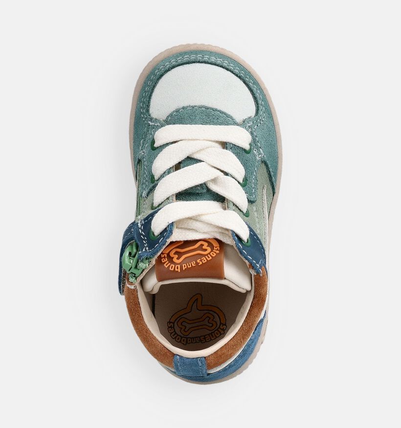 STONES and BONES Nomi Groene Babysneakers voor jongens (369613) - geschikt voor steunzolen