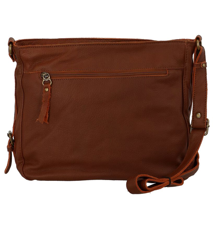 Blauwe Crossbody Tas Mocca in leer (235838)