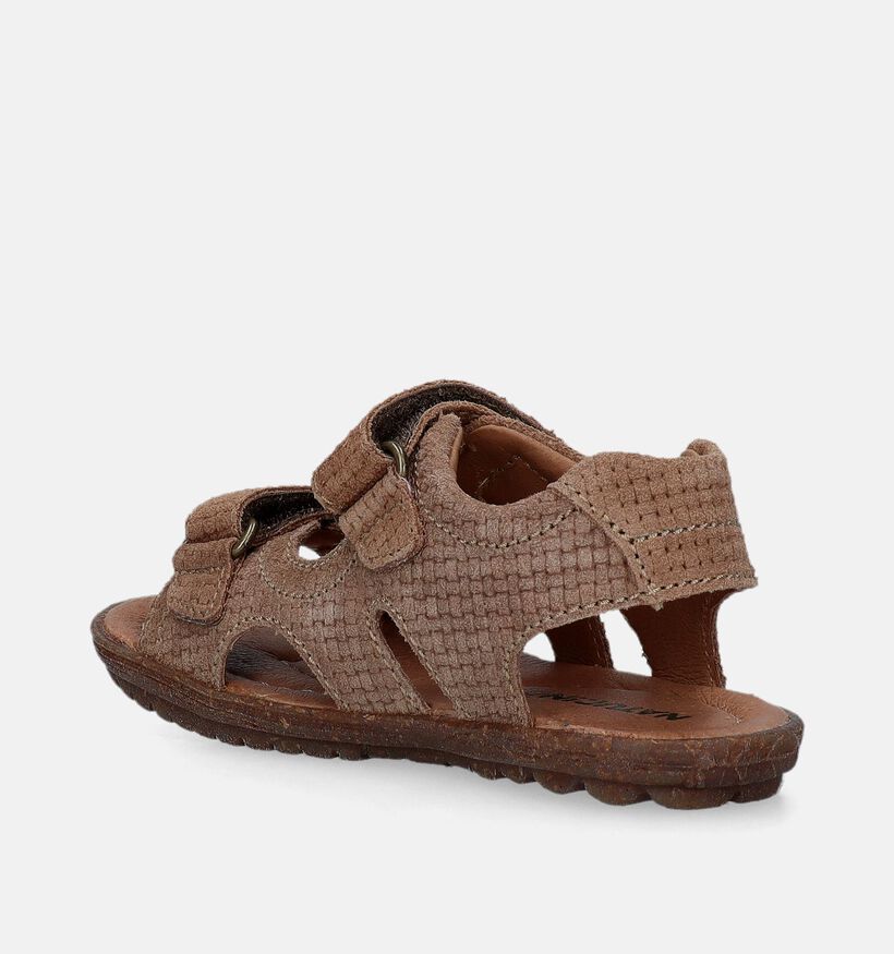 Naturino Sky Suede Woven Bruine Sandalen voor jongens (339275)