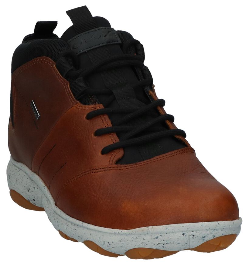 Geox Chaussures hautes en Cognac en cuir (223484)