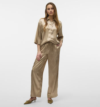 Vero Moda Broeken Bruin