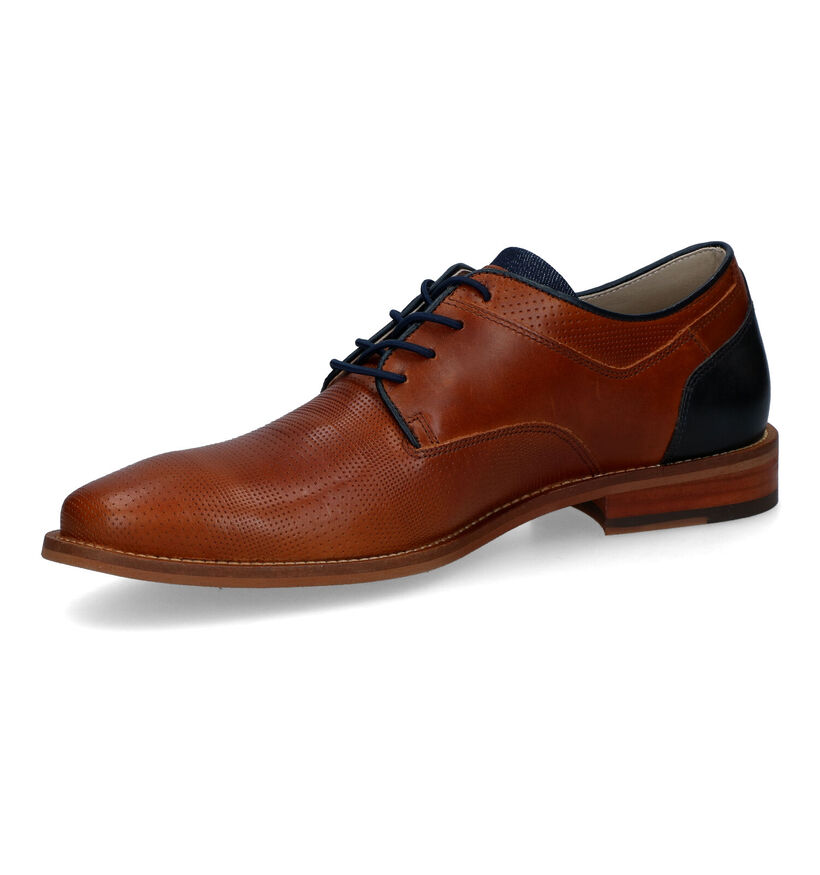 Bullboxer Chaussures classiques en Cognac pour hommes (314431) - pour semelles orthopédiques