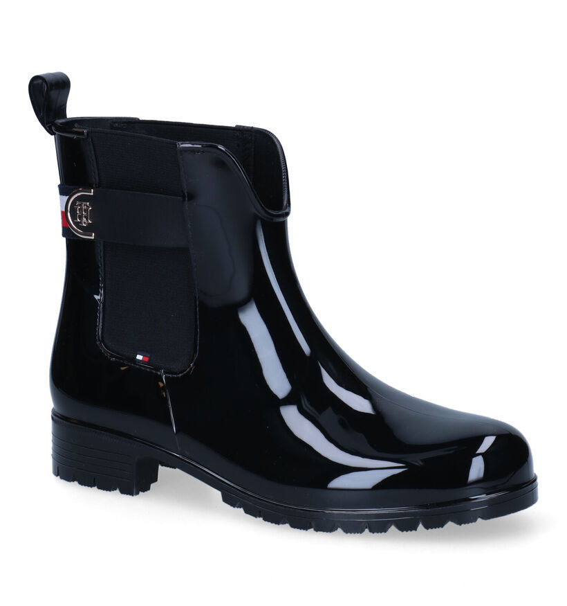 Tommy Hilfiger Hardware Bottes de pluie en Noir pour femmes (295182) - pour semelles orthopédiques