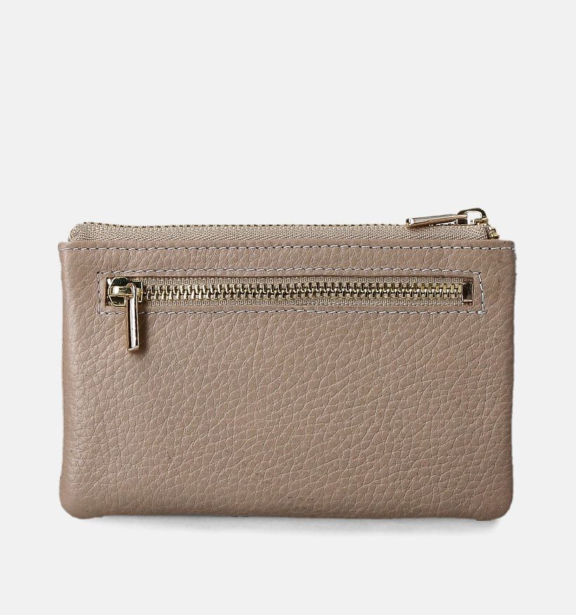 Crinkles Taupe Ritsportemonnee voor dames (358123)
