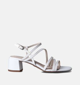 Tamaris Sandales avec talon carré en Blanc pour femmes (354442)