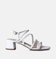 Tamaris Sandales avec talon carré en Blanc pour femmes (354442)