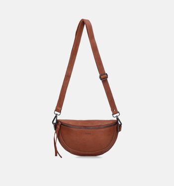 Euro-Leather Sacs banane Noir/Cognac
