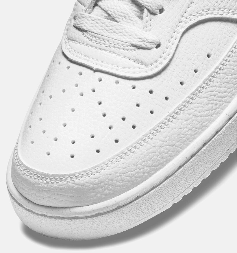 Nike Court Vision Low Next Nature Baskets en Blanc pour hommes, garçons (350467)