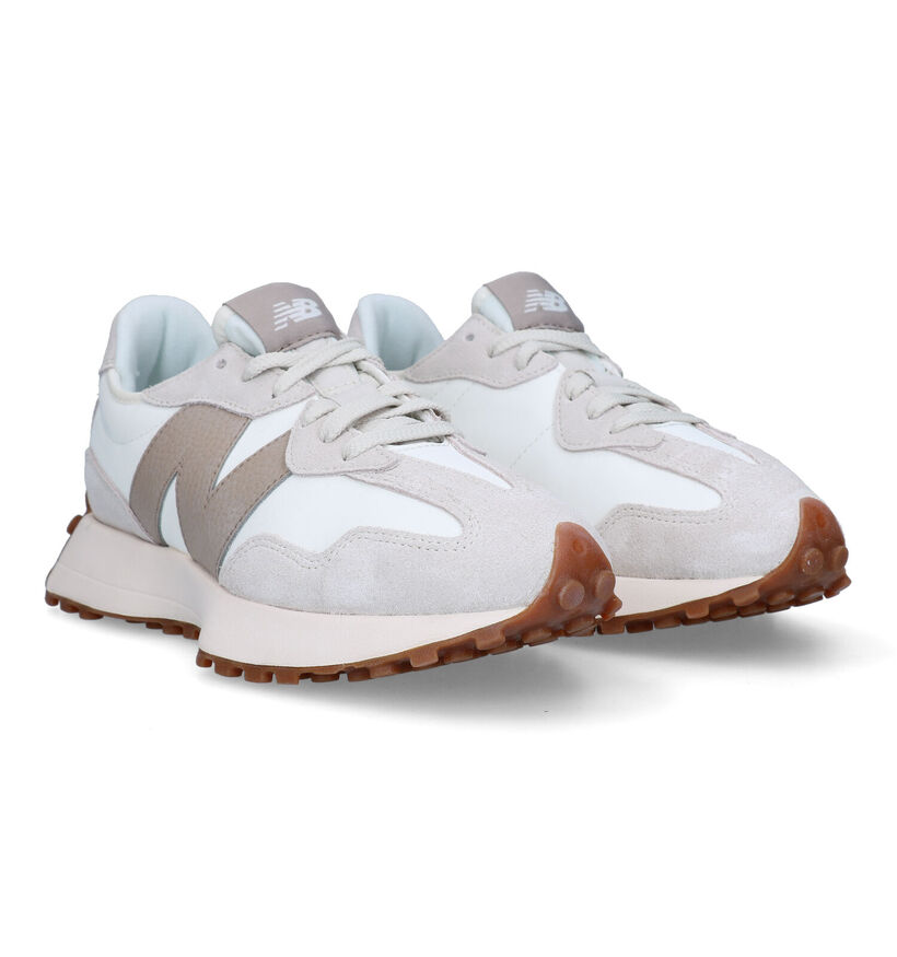 New Balance U 327 Baskets en Beige pour femmes (327404) - pour semelles orthopédiques