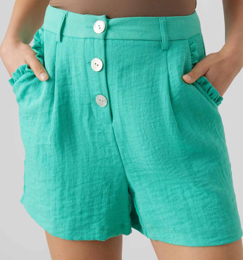 Vero Moda Simana Short en Turquoise pour femmes (327014)