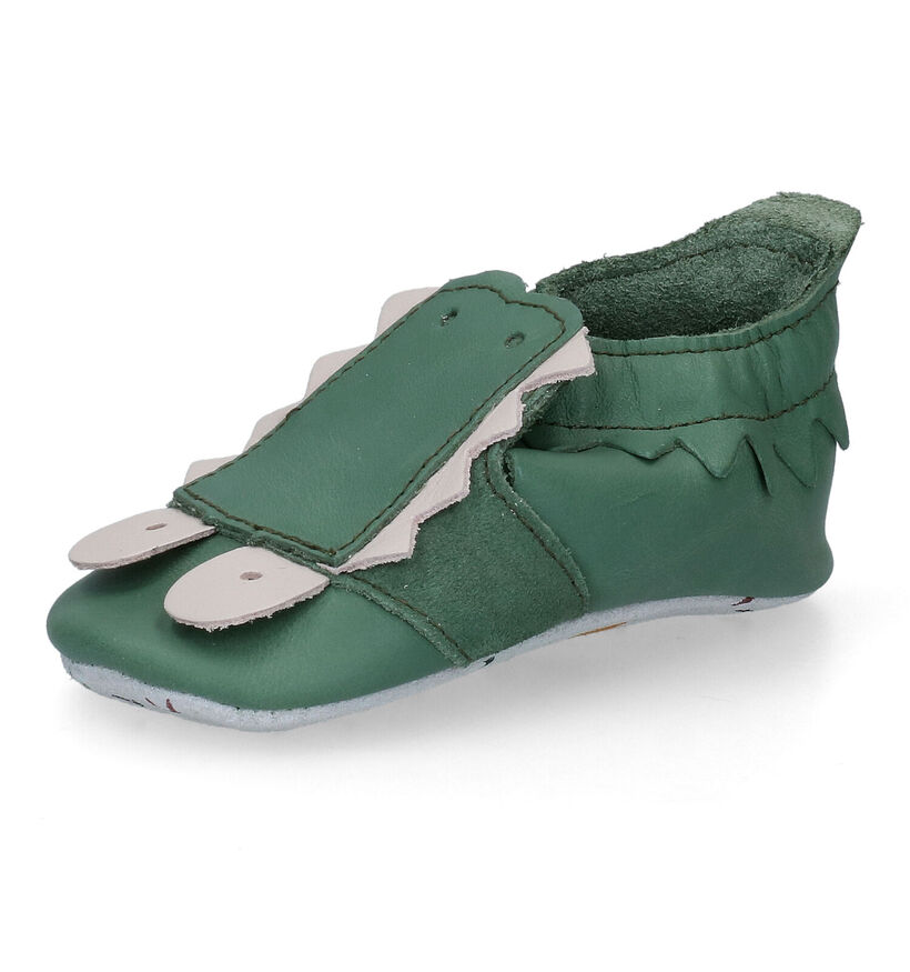 Bobux Snap Chaussons pour bébé en Vert pour garçons (303097)