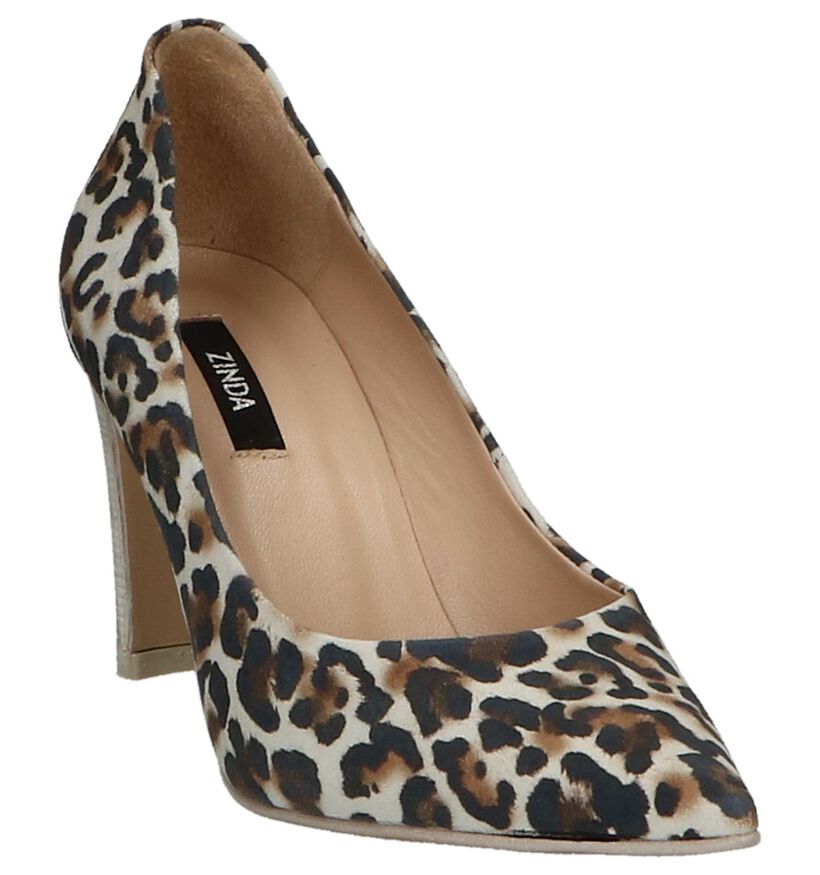 High Heel Pumps met Luipaardprint Zinda in daim (249687)