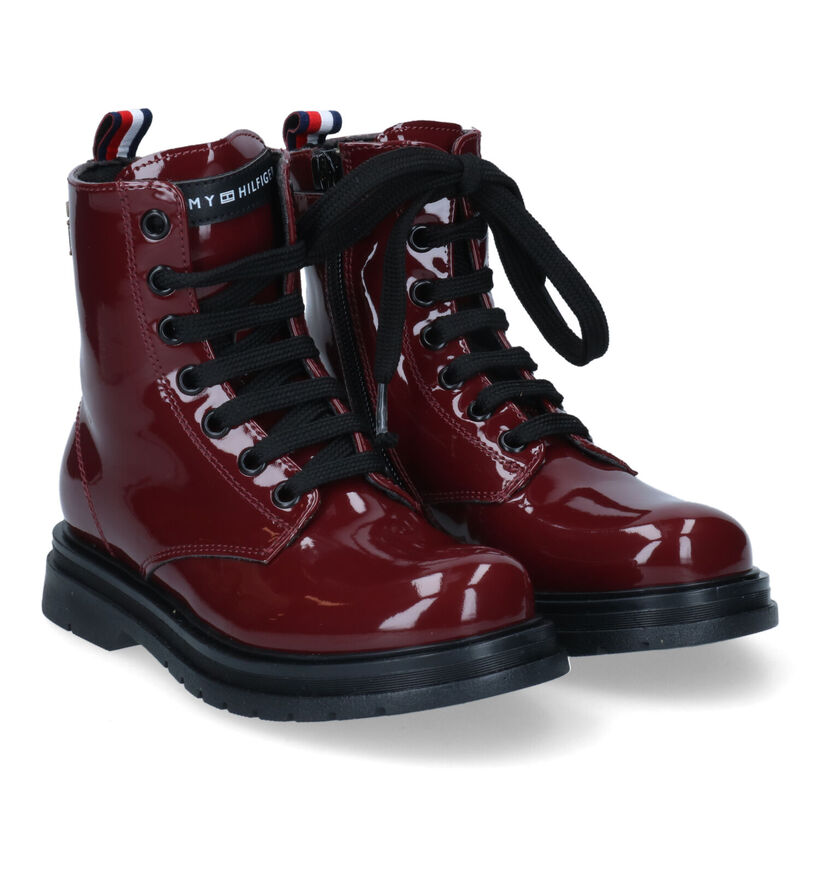 Tommy Hilfiger Bottines robustes en Bleu foncé en simili cuir (312052)