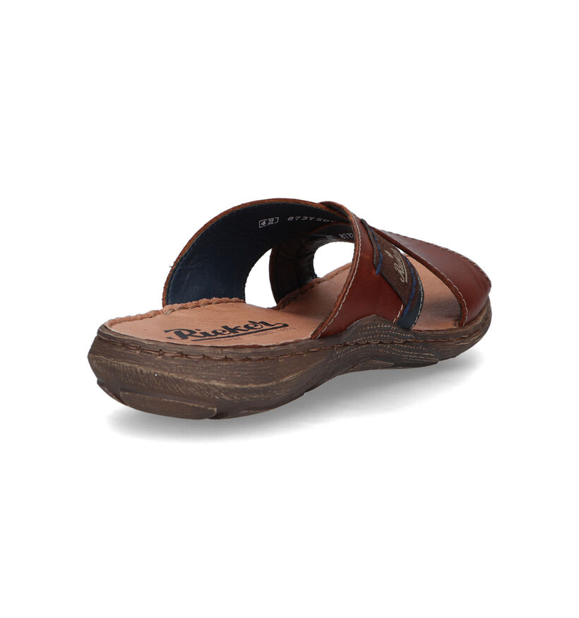 Rieker Nu-pieds casual en Marron pour hommes (354817)