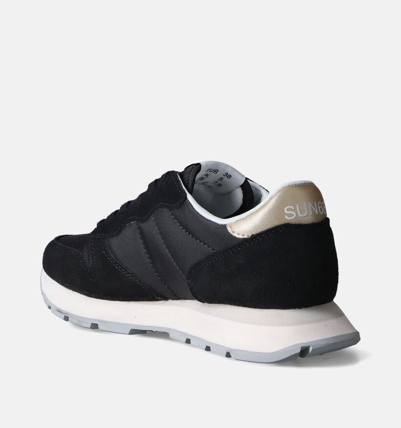 Sun68 Ally Gold Silver Baskets en Noir pour femmes (351698) - pour semelles orthopédiques