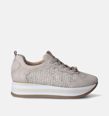 Veterschoenen beige