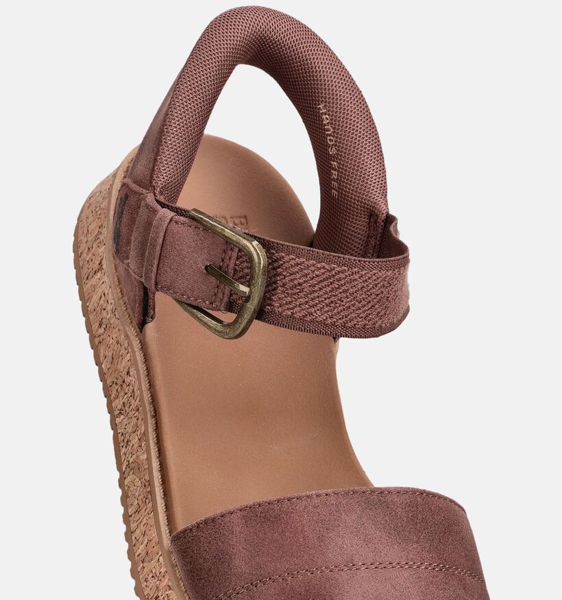 Skechers Bobs Sun Vibe Be Corky Bruine Sandalen voor dames (371225)