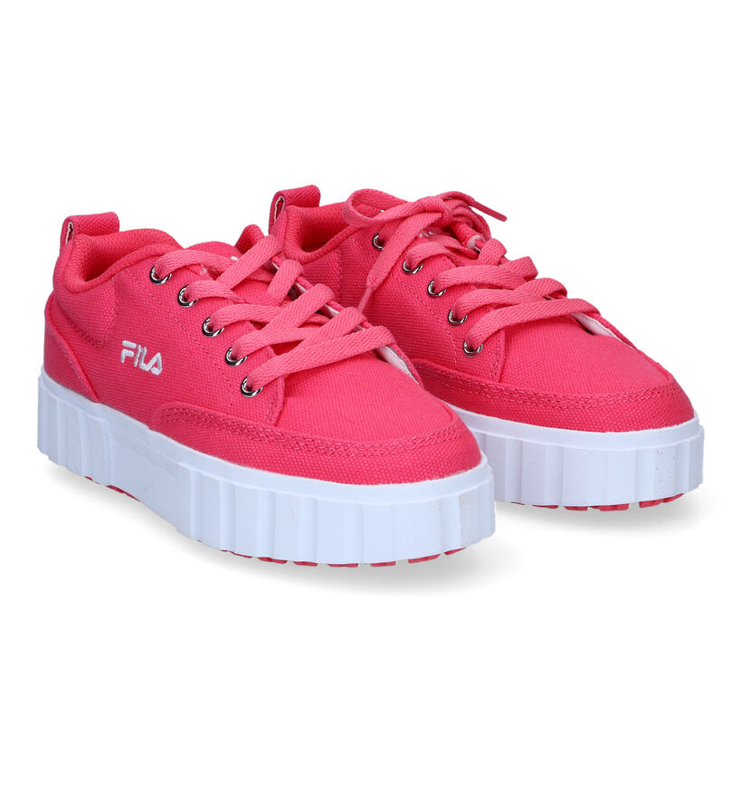 Fila Sandblast Baskets en Rose en textile (302774)