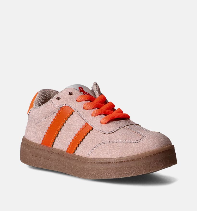 Milo & Mila Roze/Oranje Sneakers voor meisjes (354164)