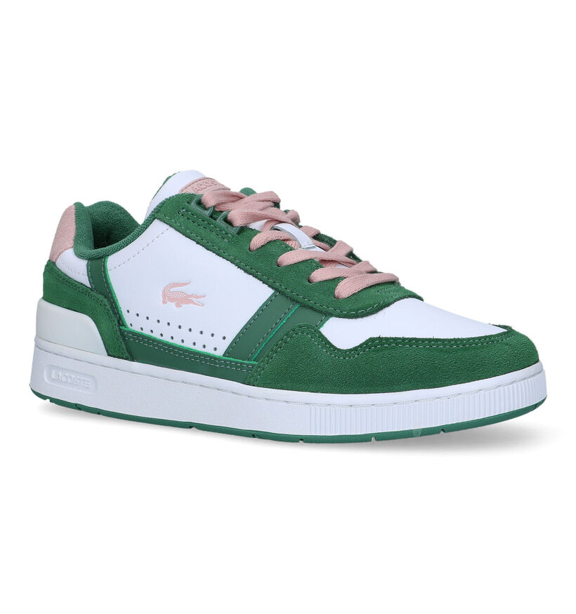 Lacoste T-Clip Baskets en Vert pour femmes (322614)