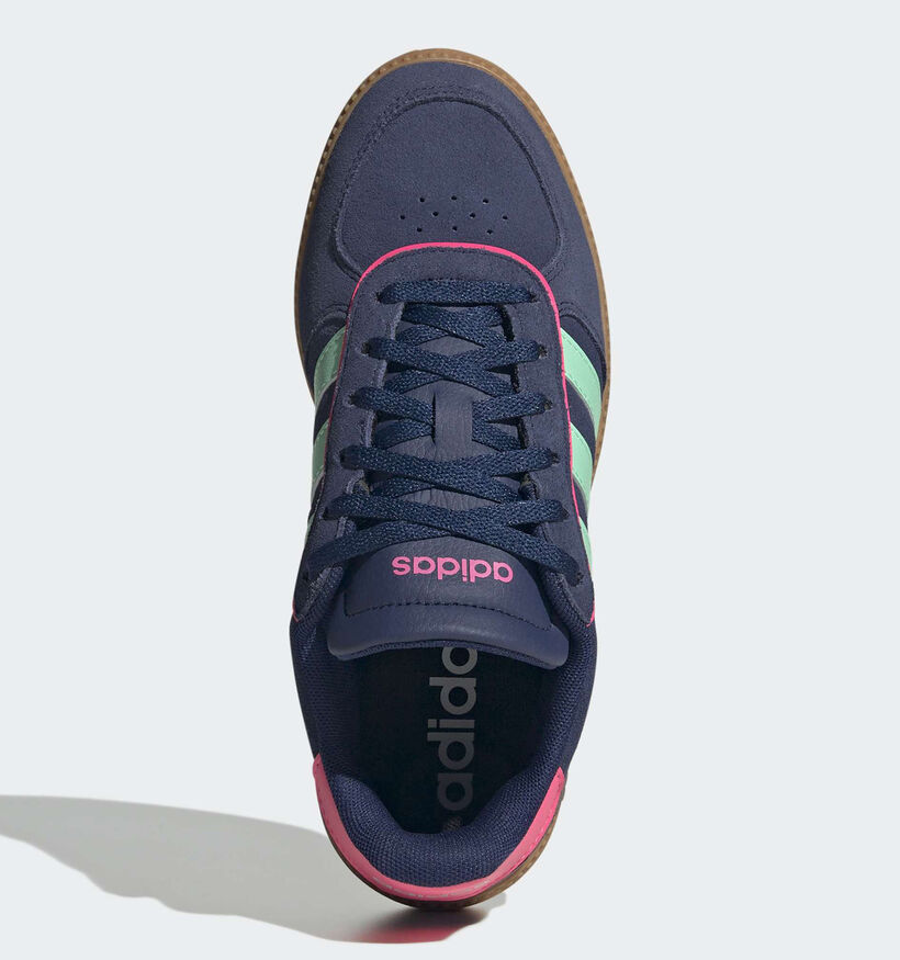 adidas Breaknet Sleek Donkerblauwe/Multi Sneakers voor meisjes (375466)